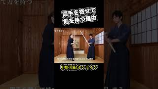 両手を寄せて剣を持つ理由 #shorts  ＜甲野善紀の稽古録・実技動画＞Yoshinori Kono/Ancient Martial arts master  武術/剣術