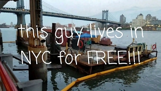 Check out how this guy lives in NYC for free! - Makeshift Boat House