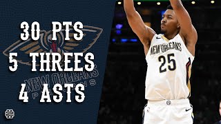 Trey Murphy 30 pts 5 threes 4 asts vs Celtics 24/25 season