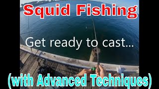 Squid Fishing at St. Leonards Pier (Tutorial includes Advanced Techniques to Work the Jig) #fyp