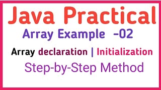 java practical | array example #ranchiuniversity #javaprogramming