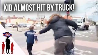 Kid Is Almost Hit By a TRUCK! @Supernanny