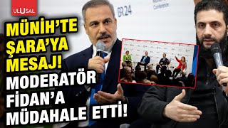 Hakan Fidan Almanya'daki konferansta Suriye'ye YPG-PKK mesajı verdi moderatör müdahale etti!