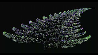 Mega65 Barnsley Fern Fractal Demonstration in BASIC