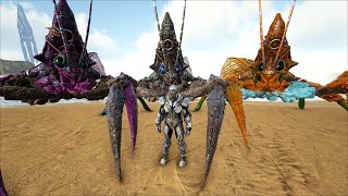 Where \u0026 How I Tamed 300 Rhyniognatha | Ark Official PVP 🍭