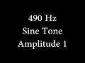 490 hz sine tone amplitude 1