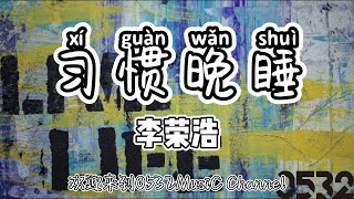 纯享[动态歌词]｜李荣浩『习惯晚睡』“白天工作学习什么的好琐碎 晚上的时间呐太宝贵”｜#0532_music #chinese