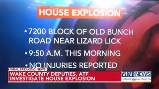 Wake Co. deputies, ATF investigating home explosion and fire at home near Wendell