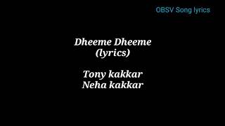 Pati Patni Aur Woh: Dheeme Dheeme | Tony k, Neha k,    (lyrics)