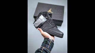 Air Jordan 1 Mid Triple Black 554724-093 For Sale