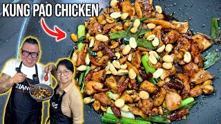 How Chinese Chefs Cook Traditional Kung Pao Chicken - Mum And Son Professional Chefs Cook