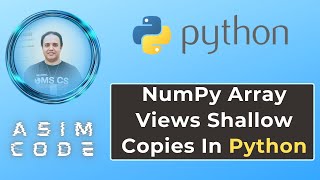 NumPy Array Views Shallow Copies In Python