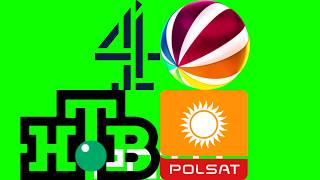 Channel 4 (United Kingdom), Sat.1 (Germany), NTV (Russia), Polsat (Poland) Logo Histories