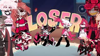 hazbin hotel react to loser baby/contains huskdust