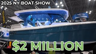 Walkthroughs of The MOST Luxurious Boats at the 2025 New York Boat Show!