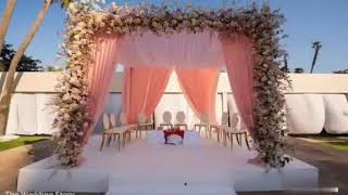 Outdoor Floral Mandap Decor || HAYAT ENTERTAINMENT