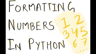 10) Formatting & Printing Numbers in Python