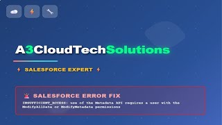 Fix Salesforce "INSUFFICIENT_ACCESS" Error When Deploying from VS Code | Metadata API Permissions