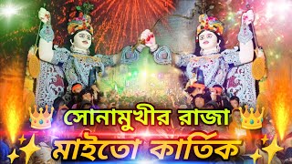 সোনামুখীর রাজার চৌমাথা আগমন 👑 (মাইতো কার্তিক) Sonamukhi Kartik Visarjon 2024 / Maito Kartik Visarjon