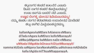 Vachana 26 -  Kalla Naagara Kandare  -  Rituals and Human nature