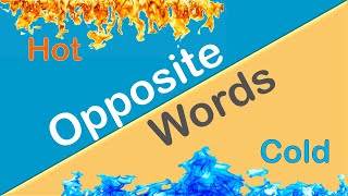 Opposite words in English | opposite words for preschoolers |Antonym for kids | learn Opposite words