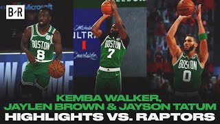 Kemba Walker, Jaylen Brown & Jayson Tatum Torch The Raptors | Game Highlights
