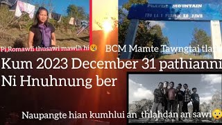 Kum 2023 chhunga ni hnuhnung ber December 31 TKP tawngtai tur kal lam leh ni tla tur thlir liamna