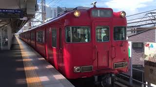 名鉄6000系三河ワンマン車  6016f（普通豊明行き）栄生駅  発車‼️