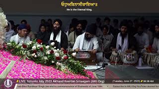 023 Bhai Talwinder Singh Jee Bathinda @ Tuesday AM Toronto July 2023 Annual Akhand Keertan Smaagam