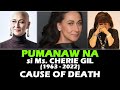 Cherie Gil PUMANAW NA | Cherie Gil CAUSE OF DEATH | RIP | Annabelle Rama NAGDALAMHATI August 6 2022