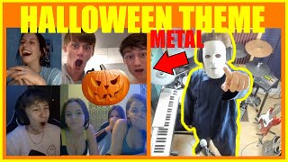 Michael Myers Plays Halloween Theme Song METAL on Omegle!!