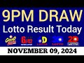 Lotto Result Today 9pm Draw November 9, 2024 Swertres Ez2 PCSO Live Result