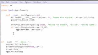 wxPython Programming Tutorial - 8 - Simple Text Program