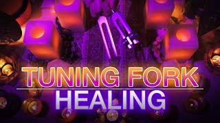 Tuning Fork Healing - 528Hz & 432Hz Tuning Forks (No Talking) Sleep | Meditation | Study | Healing