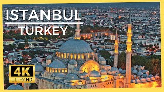 Istanbul turkey 4k with relaxing music | Relaxation with beautiful city of Istanbul