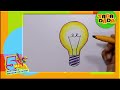 how to draw bulb for kids step by step drawing lessons for kids