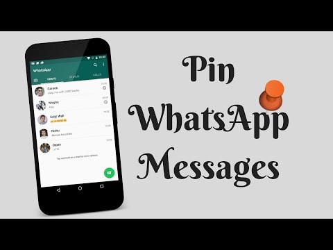How to pin WhatsApp messages