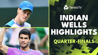 Alcaraz vs Zverev; Medvedev Plays Rune; Sinner Features | Indian Wells 2024 Quarter-Final Highlights
