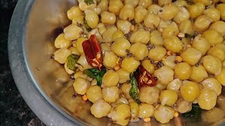 Senagala Satalimpu-శనగల ప్రసాదం-kabuli chana-Chickpeas Fry-How to make sanaga guggilla prasadam