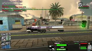 Sopir trailer ketiduran, player lain sampai emosi. - GTA SAN ANDREAS [JGRP]