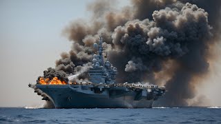 6 MINUTES AGO! Three Ukrainian F-16 Pilots Blow Up North Korean Aircraft Carrier in Black Sea