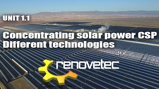 UNIT 1.1 Concentrating solar power CSP: different technologies