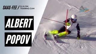 Albert Popov SL Training Saas-Fee 8/13/22