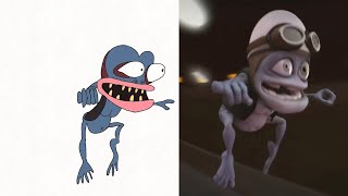 Funny Crazy frog Axel F reverse/ Drawing meme