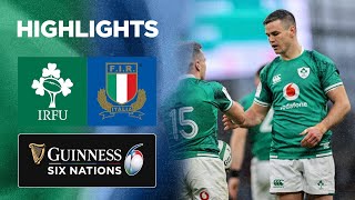 Ireland v Italy | Match Highlights | 2022 Guinness Six Nations