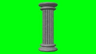 Greek Pillar - Green Screen Animation