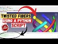 FreeCAD | Editable Twisted Fibers using a Python Script