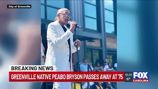 Peabo Bryson, Grammay Award-winning Greenville native, dies