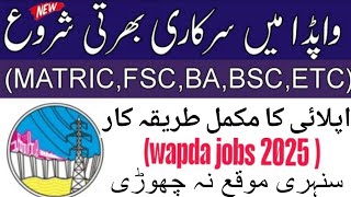 WAPDA Jobs 2025:  | How to Apply| Step-by-Step Guide