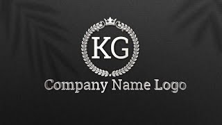 How To Make KG Company Name Logo Design Pixellab || sudhir editing